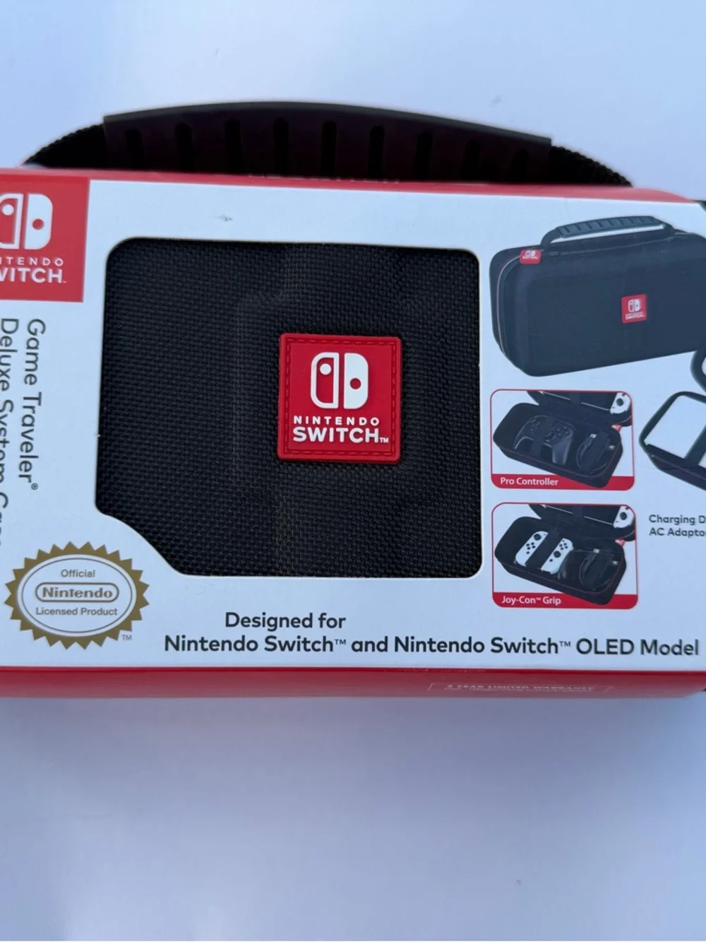 Nintendo Switch Black and Red Game Traveler Deluxe System Case
